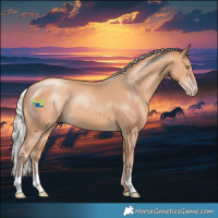 Horse Color:Silver Amber Champagne