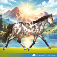 Horse Color:Bay Dun Appaloosa Brindle