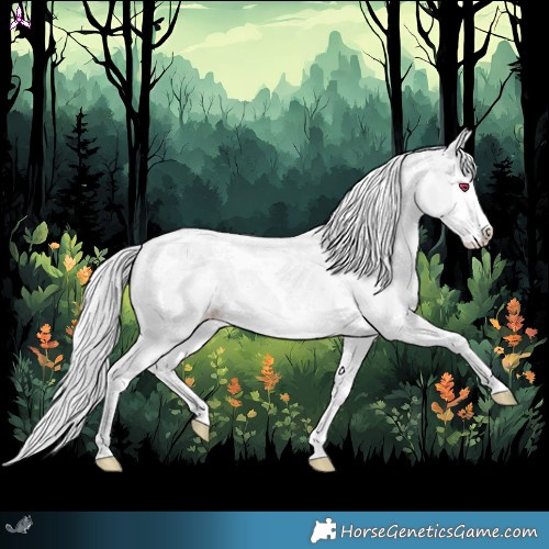 Horse Color:Silver Classic Champagne Chinchilla Dun Splash Tobiano