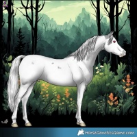 Horse Color:Silver Grullo Chinchilla Splash Tobiano 