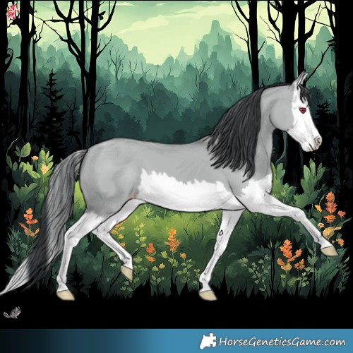 Horse Color:Classic Champagne Chinchilla Dun Splash