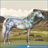 Horse Color:Buckskin Roan Pearl Rabicano  and Silver Buckskin Roan Pearl Rabicano 