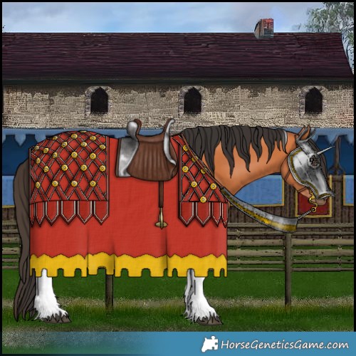 Horse Color:Bay Tobiano 