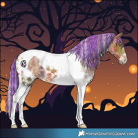 Horse Color:Painted Nacre Silver Buckskin Sabino Tobiano