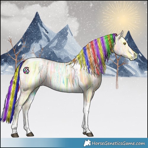 Horse Color:Painted Palomino Ice Tobiano 