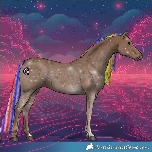 Horse Color:Painted Silver Black 