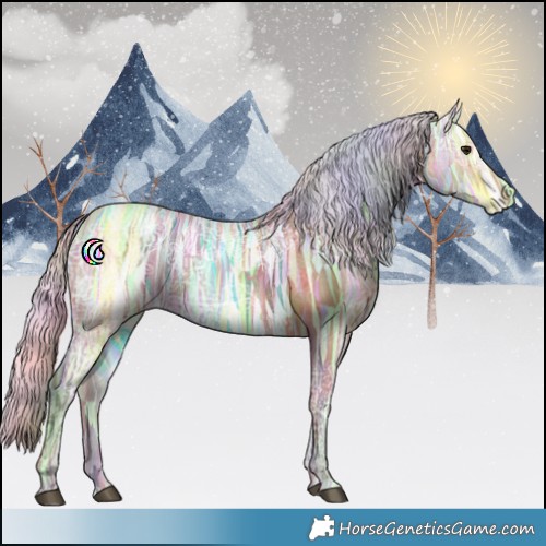 Horse Color:Nacre Silver Bay Ice 