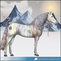 Horse Color:Nacre Silver Bay Ice