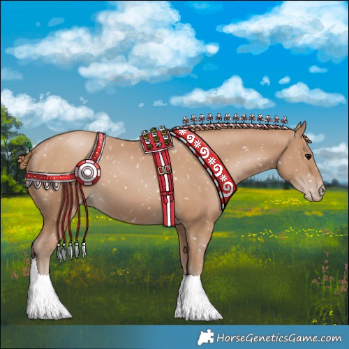 Horse Color:Black Pearl Snowflake Varnish