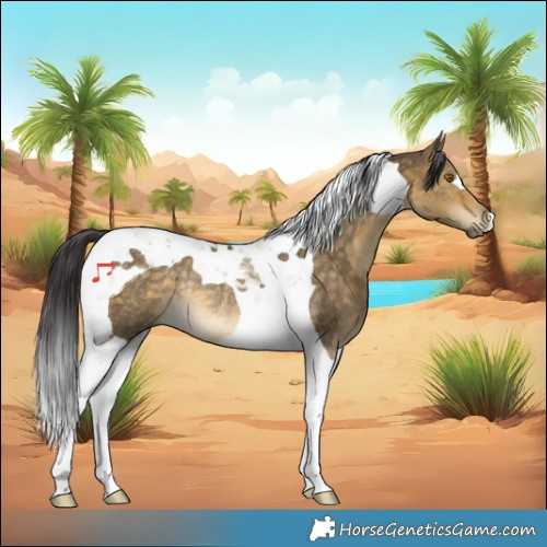 Horse Color:Buckskin Dun Tobiano Rabicano 