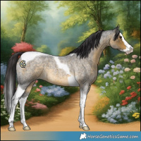 Horse Color:Buckskin Roan Splash Tobiano 