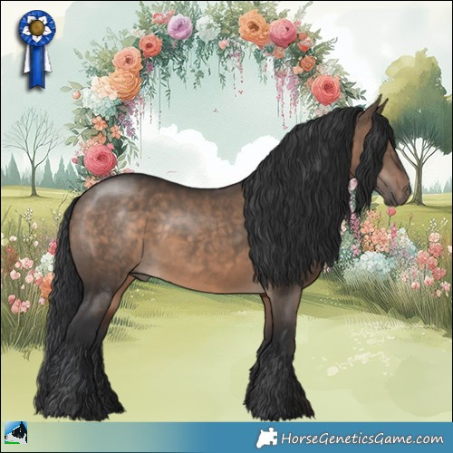 Horse Color:Brown Dun Rabicano 