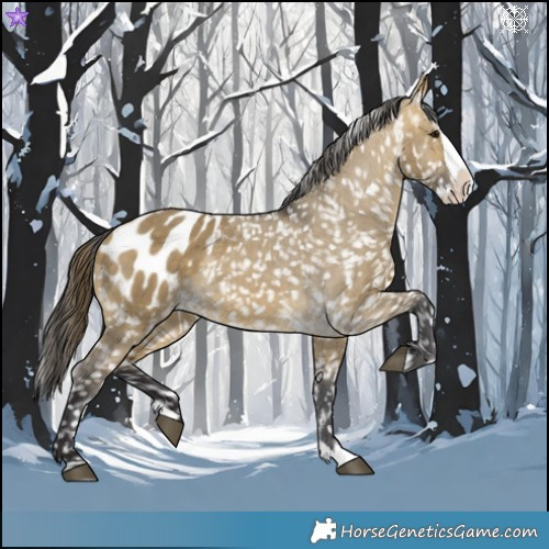 Horse Color:Buckskin Dun Splash Appaloosa 