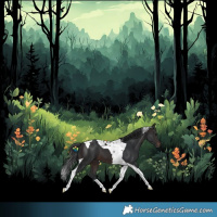 Horse Color:Brown Tobiano 