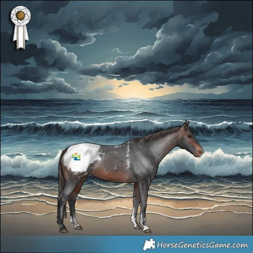 Horse Color:Powder White Brown Snowcap 
