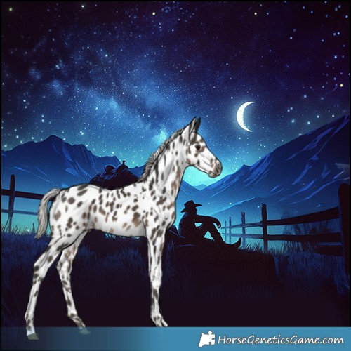 Horse Color:Gray White Spotted Silver Black Leopard 
