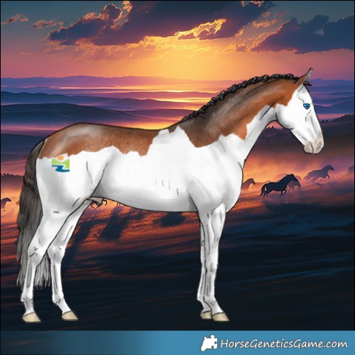 Horse Color:Bay Splash Rabicano 