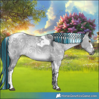 Horse Color:Painted Grullo Chinchilla Ice Splash Tobiano 