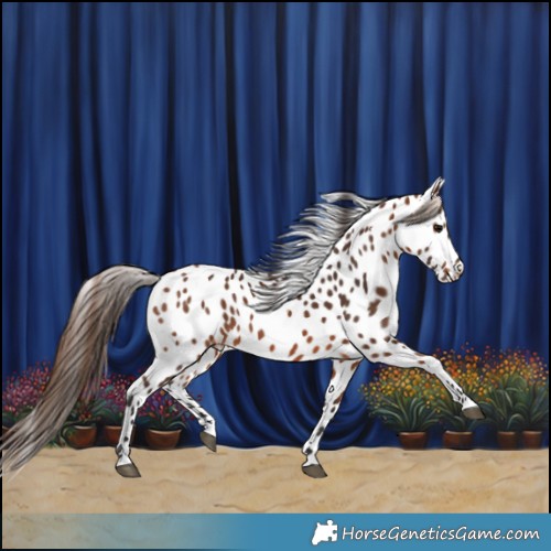 Horse Color:Bay Leopard 
