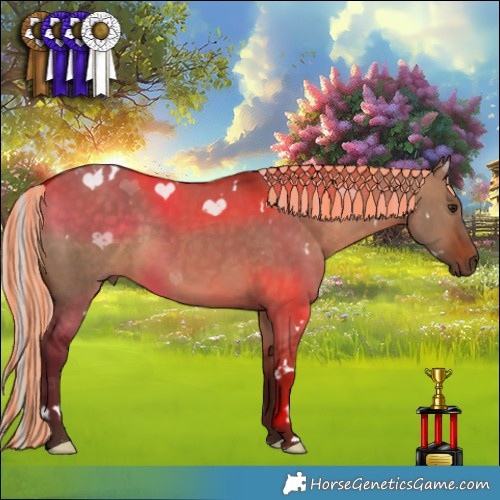 Horse Color:Painted White Spotted Silver Brown Dun 