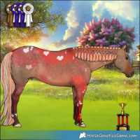 Horse Color:Painted White Spotted Silver Brown Dun