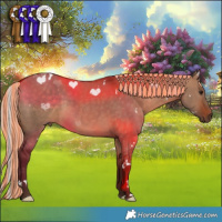 Horse Color:Painted White Spotted Silver Brown Dun 