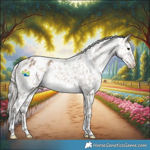 Horse Color:White Spotted Silver Brown Dun Appaloosa Rabicano 