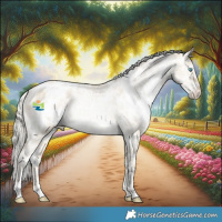 Horse Color:White Spotted Silver Buckskin Pearl Dun Appaloosa
