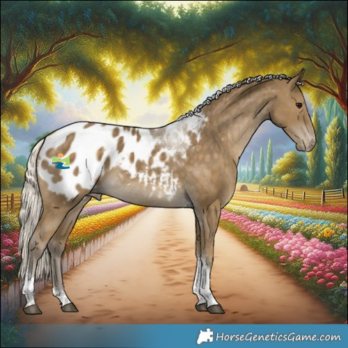 Horse Color:Silver Smoky Black Tobiano Appaloosa 
