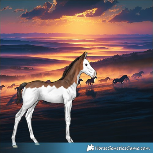 Horse Color:Bay Splash Appaloosa Rabicano 