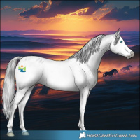 Horse Color:Gray Black Splash Appaloosa Rabicano 