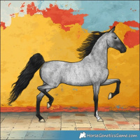 Horse Color:Gray Blue Roan Rabicano 