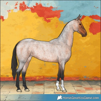 Horse Color:Bay Roan 