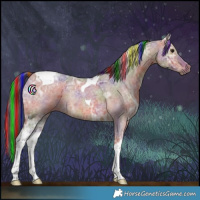 Horse Color:Painted Nacre Bay Ice Roan Tobiano
