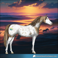 Horse Color:Classic Cream Champagne Splash Near Leopard 