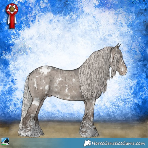 Horse Color:White Spotted Silver Grullo Mushroom Sabino Appaloosa Brindle 