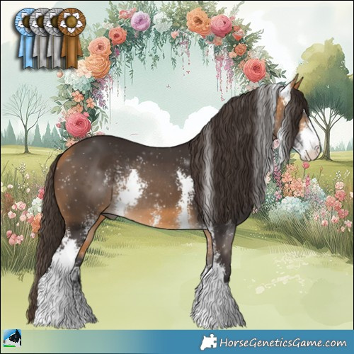 Horse Color:Buckskin Sabino Rabicano 