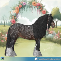 Horse Color:Brown Ice Tobiano Rabicano