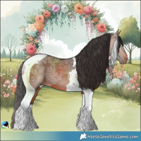 Horse Color:Bay Ice Tobiano