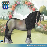 Horse Color:Grullo Mushroom Sabino