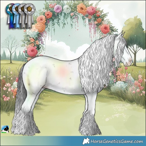 Horse Color:Grullo Mushroom Sabino Splash 