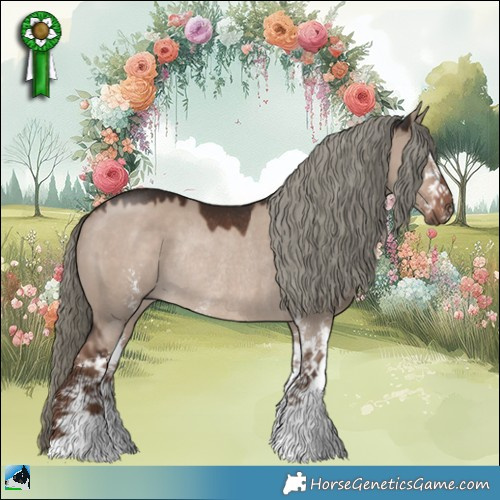 Horse Color:Liver Red Dun Mushroom Sabino Rabicano 