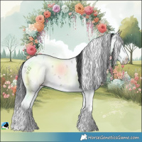 Horse Color:Grullo Mushroom Sabino Rabicano Brindle 
