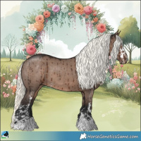 Horse Color:Liver Red Dun Mushroom Sabino Brindle 