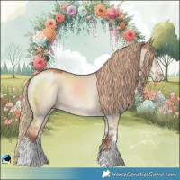Horse Color:Gold Champagne Dun Sabino 
