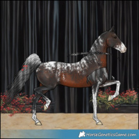 Horse Color:Powder White Brown Mushroom 