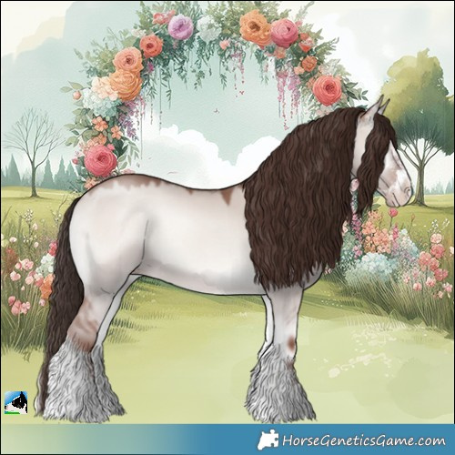 Horse Color:Classic Champagne Onyx Mushroom Sabino 