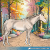 Horse Color:Powder White Perlino 