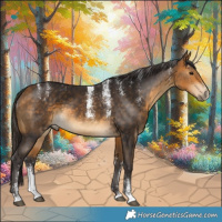 Horse Color:Powder White Buckskin 