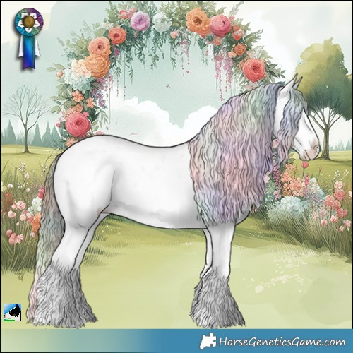 Horse Color:Nacre Plaid  Chocolate Brown Chinchilla Sabino Rabicano 